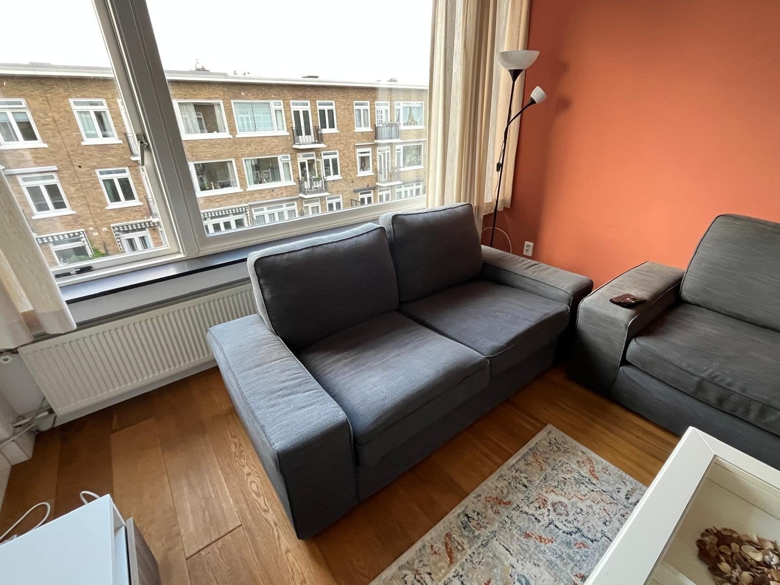 IKEA twee- en driezitsbank in goede staat, Ophalen, Gebruikt, 75 tot 100 cm