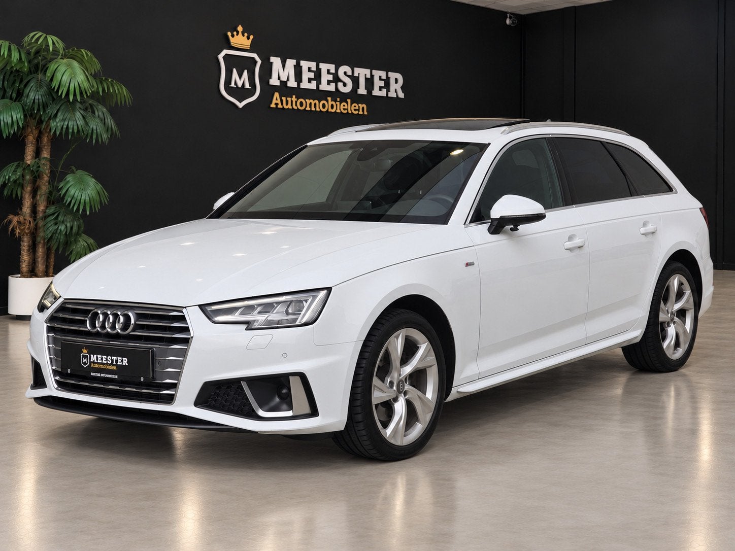 Audi A4 Avant 40 TFSI S line |PANODAK|ACC|VIRT.DASH, Auto's, Dealer onderhouden, Gebruikt, Zwart, Wit