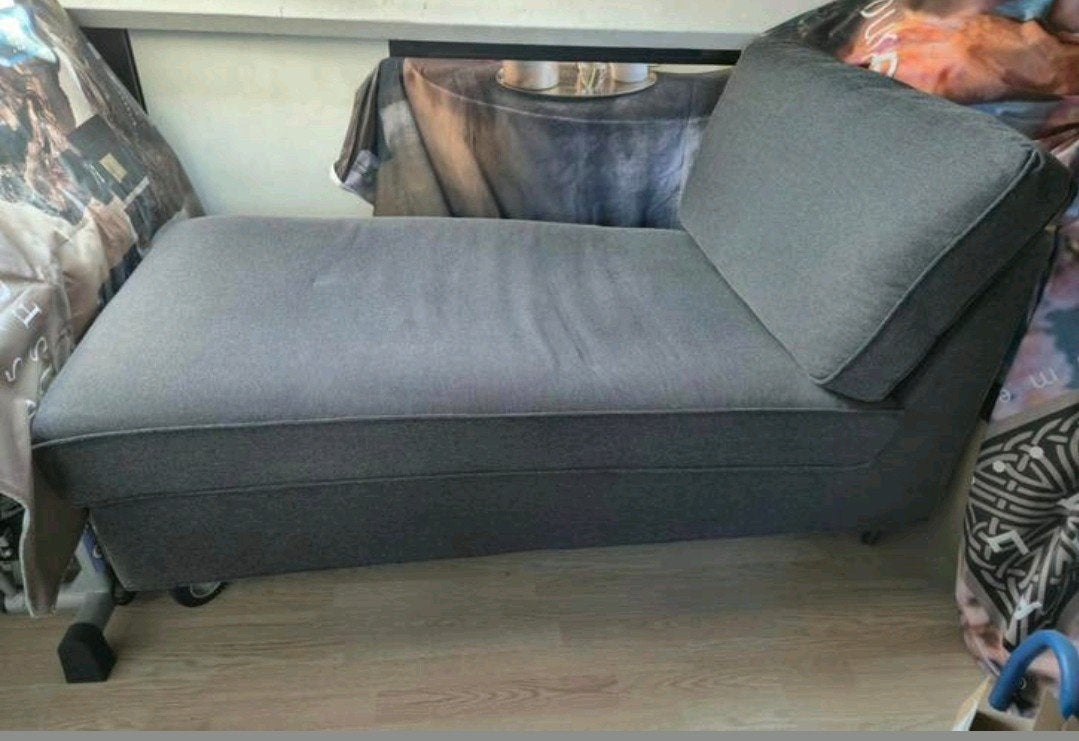 Sofa/ligbank, Ophalen, Tweepersoons, Grijs
