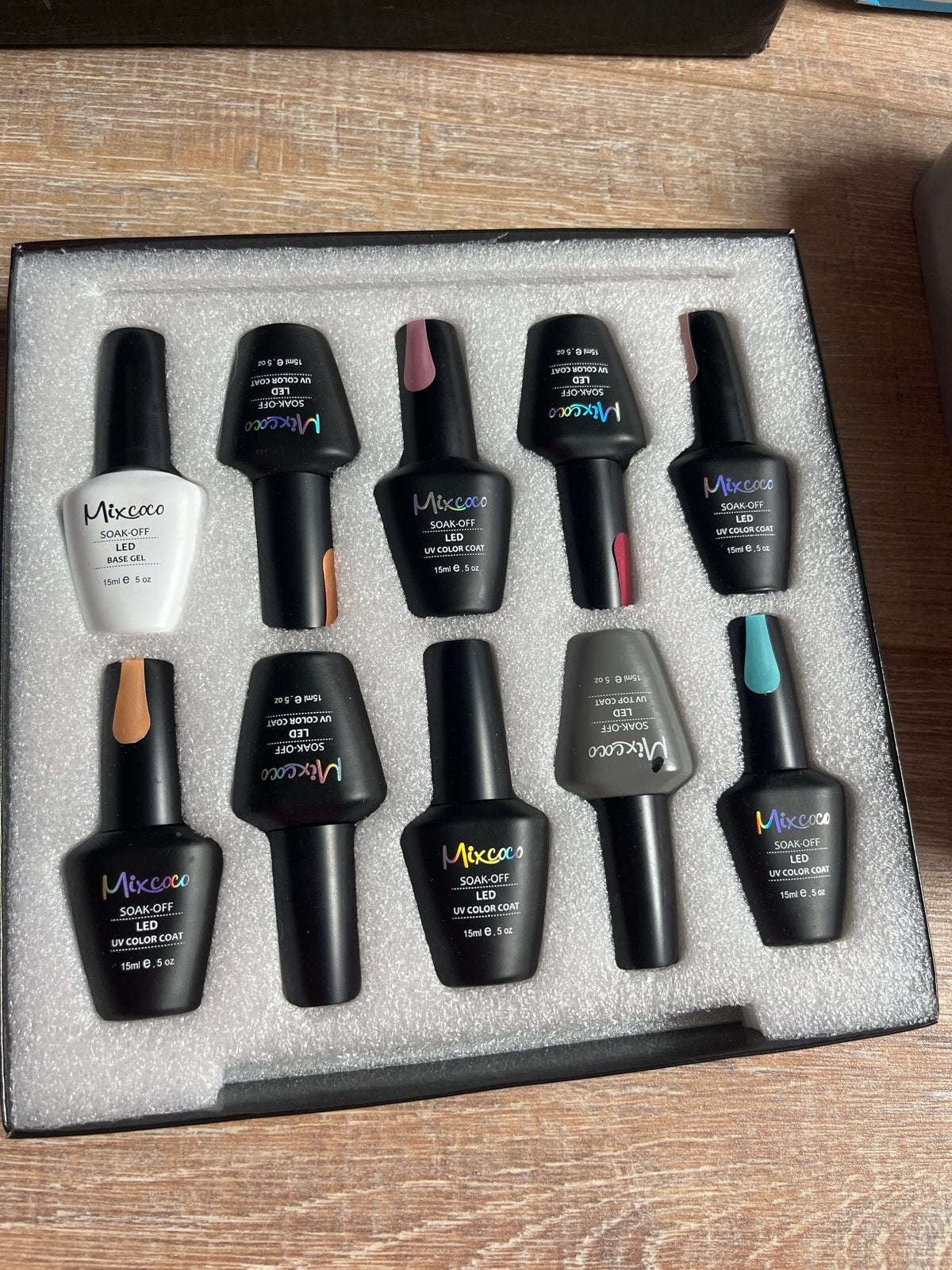Mixcoco Gel Nagellak Set met UV Lamp, Ophalen of Verzenden, Gebruikt, Verzorging