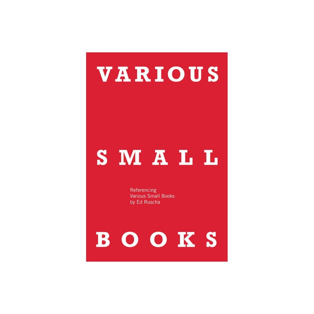 Ed Ruscha - Various Small Books, Ophalen of Verzenden, Nieuw, Schilder- en Tekenkunst