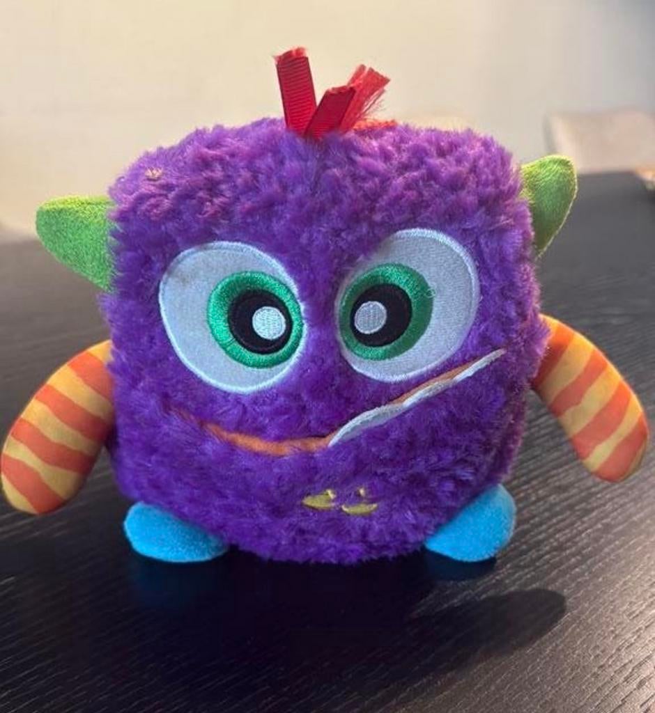 Fisher-Price Giechelend Pluche Monster, Kinderen en Baby's, Speelgoed | Fisher-Price, Zo goed als nieuw, Overige typen, Met geluid