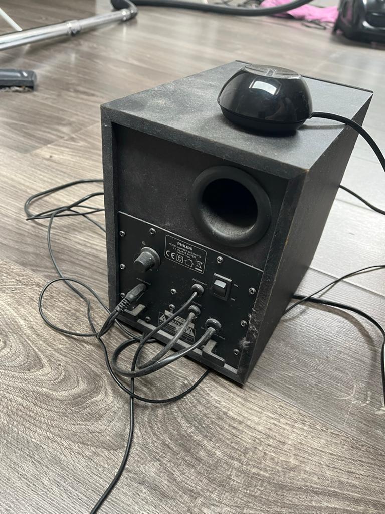 Philips 2.1 Speakerset met Subwoofer, Philips, Gebruikt, Ophalen of Verzenden, Complete surroundset