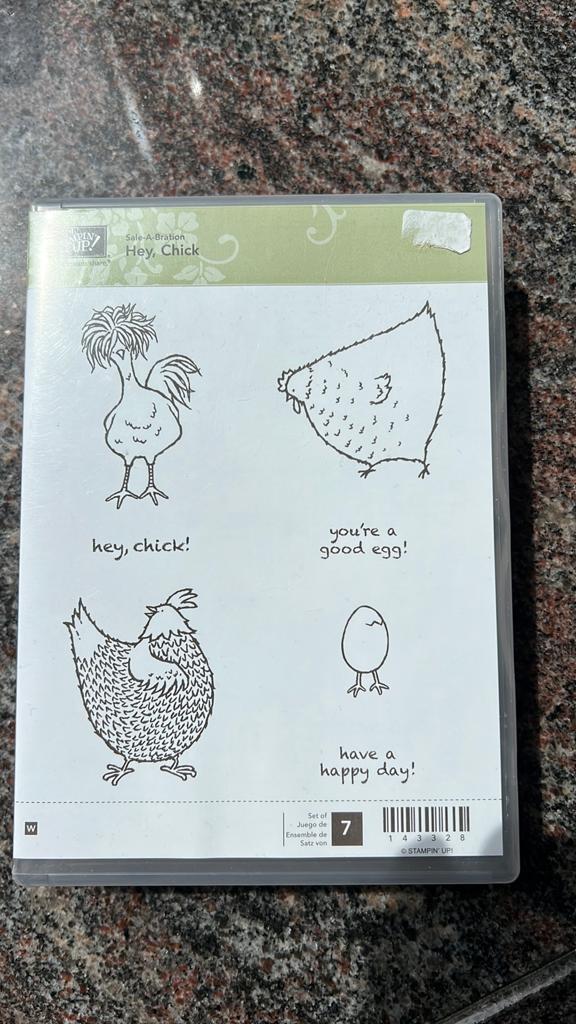 Stampin' Up! Hey Chick stempelset - Zo goed als nieuw, Stampin up, Houten stempel, Zo goed als nieuw, Info@stampinup.com