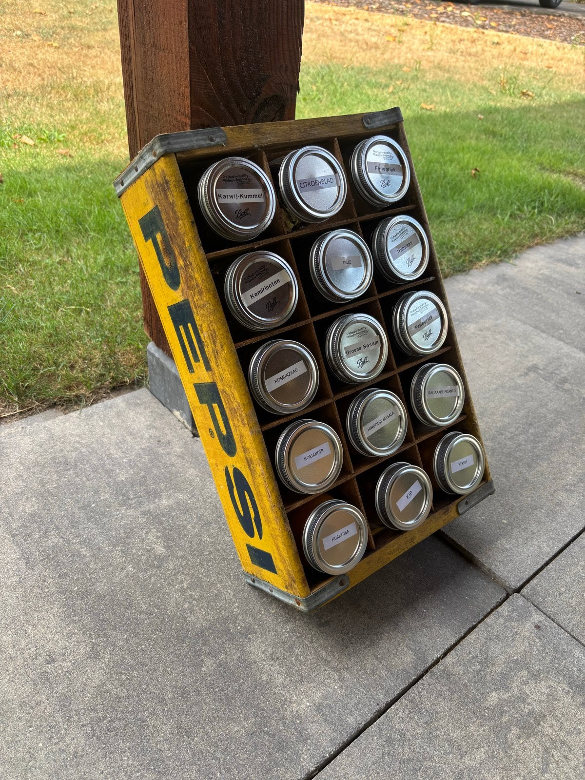 Vintage Pepsi-Cola Houten Krat - Kruidenrek, Ophalen of Verzenden