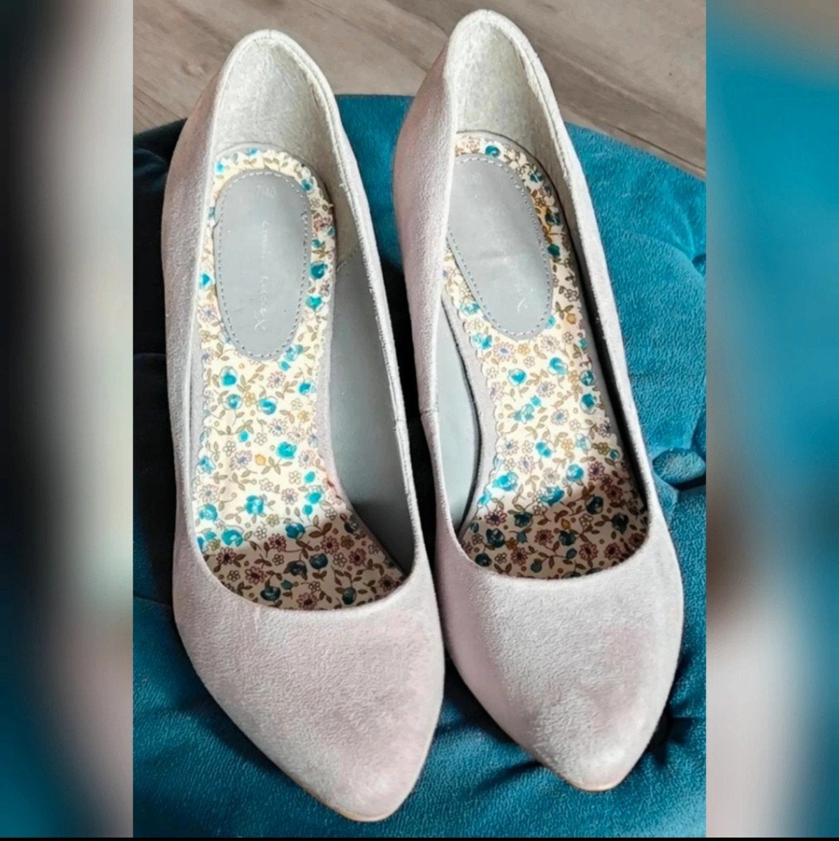 Mooie lichtgrijze pumps van Emilio Luca maat 40, Kleding | Dames, Ophalen of Verzenden, Zo goed als nieuw, Grijs