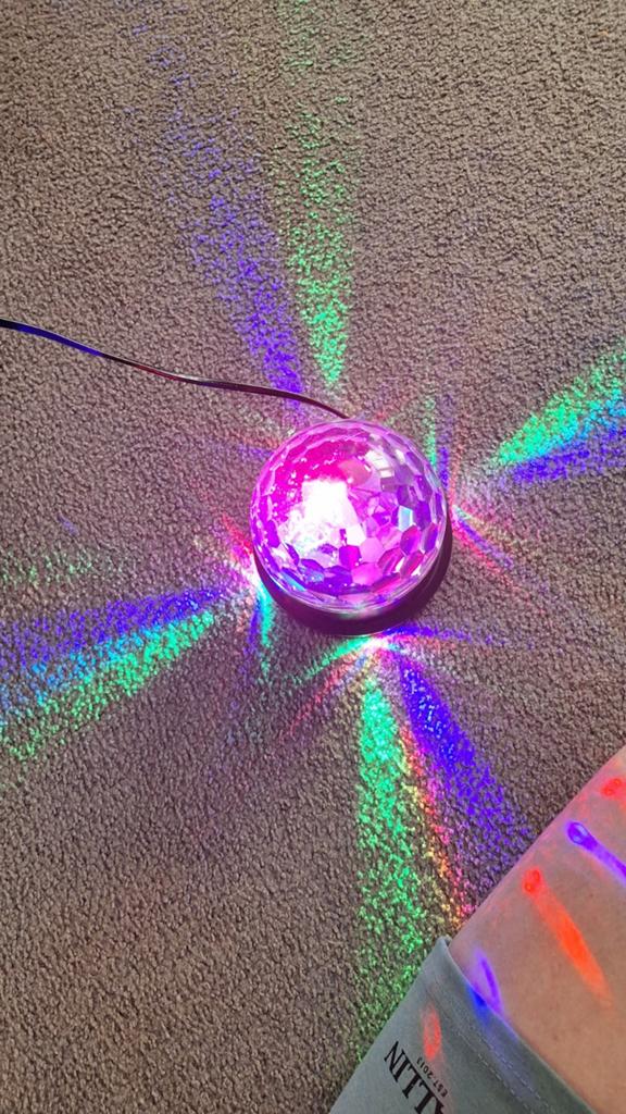 Discolamp LED - Feestverlichting voor Thuis, Ophalen, Zo goed als nieuw, Feestartikel, Verjaardag