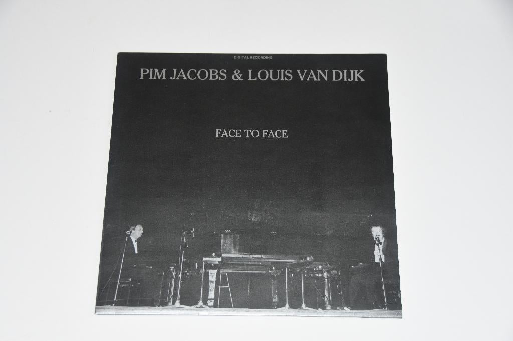 Vinyl LP Pim Jacobs & Louis van Dijk Face to Face Jazz, Cd's en Dvd's, Vinyl | Jazz en Blues, 1960 tot 1980, Gebruikt, Verzenden