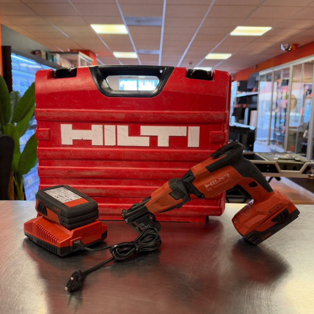 Hilti SD 5000-A22 gipsplaatschroevendraaier (2x accu, lader), Doe-het-zelf en Verbouw, Hilti, Zo goed als nieuw, Support@hilti.com