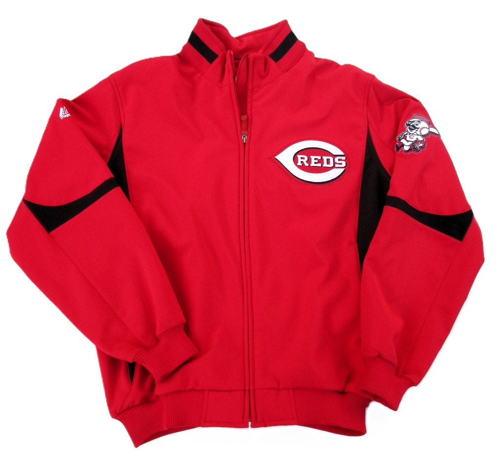 Cincinnati reds mlb thermabase baseballjack majestic large, Info@taurusvintage.nl, Nieuw, Ophalen of Verzenden, Kleding