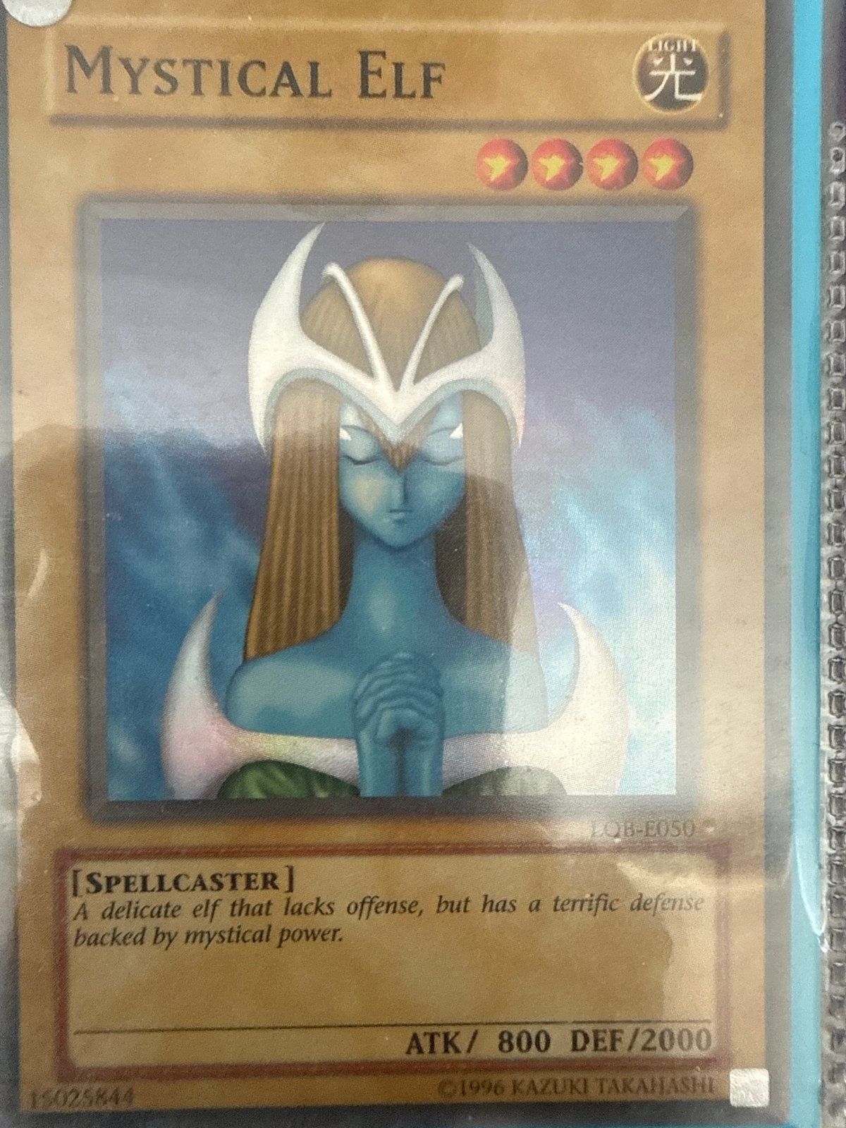 Mystical Elf Yu-Gi-Oh! Kaart - LOB-E050, Ophalen of Verzenden, Gebruikt