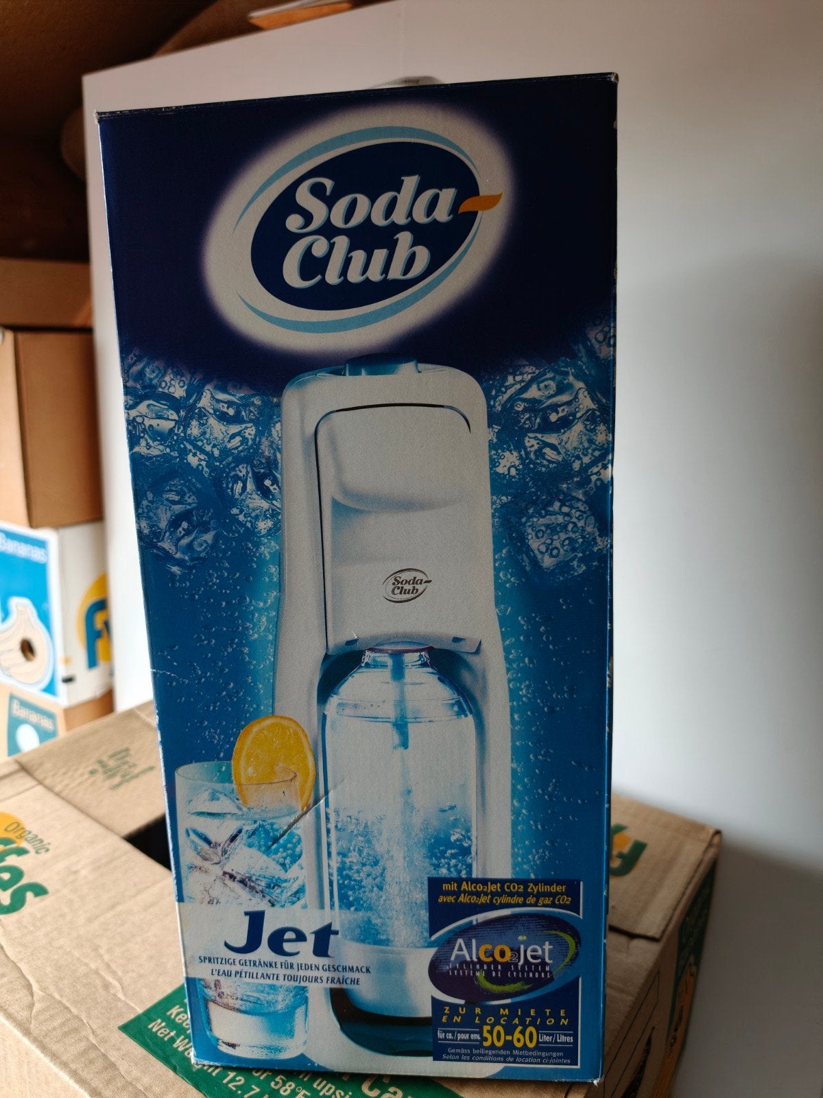 Soda Club Jet bruiswaterapparaat met CO2 cilinder, Ophalen, Nieuw