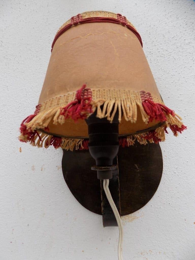 Amsterdamse school art deco wandlamp metaal, Huis en Inrichting, Lampen | Wandlampen, Ophalen of Verzenden, Gebruikt, Metaal