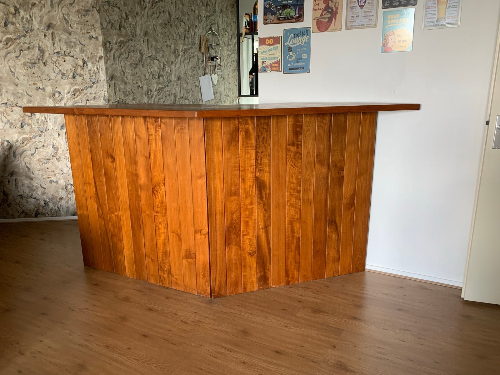 Houten bar met opbergruimte, Ophalen, Gebruikt