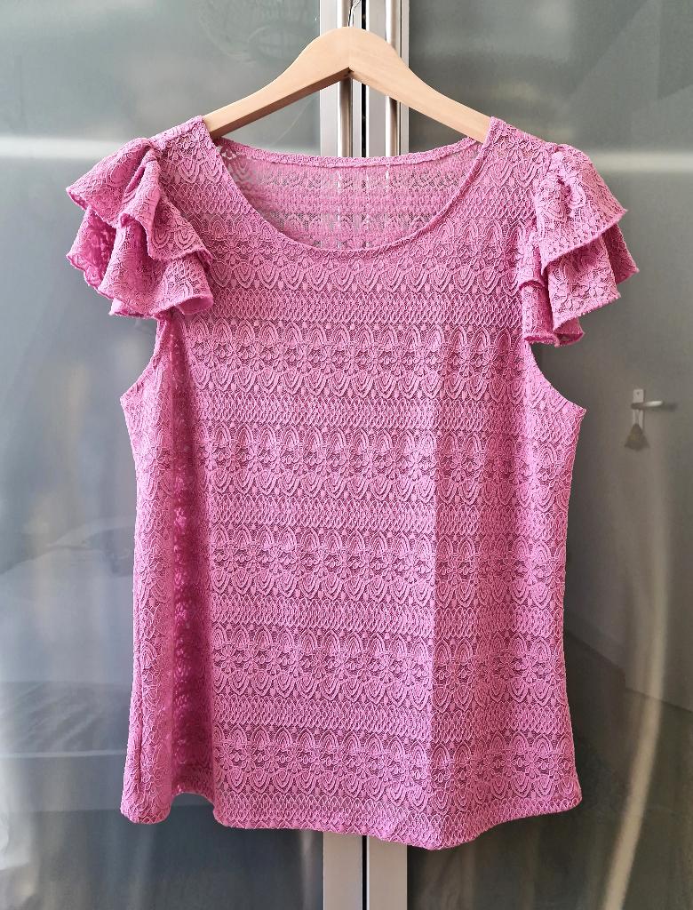 VILA blouse roze maat L nieuw, Kleding | Dames, Blouses en Tunieken, Nieuw, Maat 42/44 (L), Roze, Verzenden