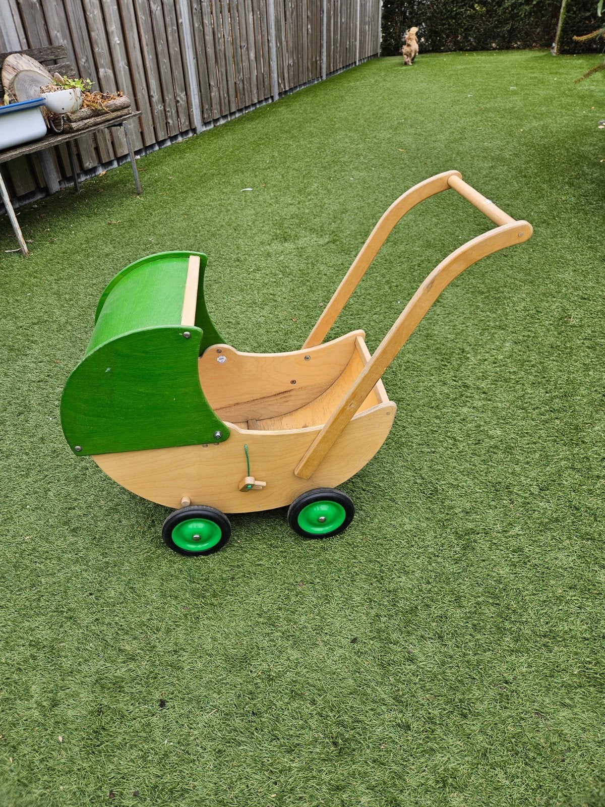Houten Poppenwagen / Blokkenwagen - Van Dijk Toys, Kinderen en Baby's, Ophalen, Gebruikt, Overige typen