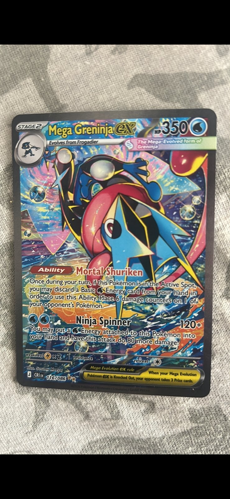Mega Greninja ex (CRI 116), Ophalen of Verzenden, Nieuw