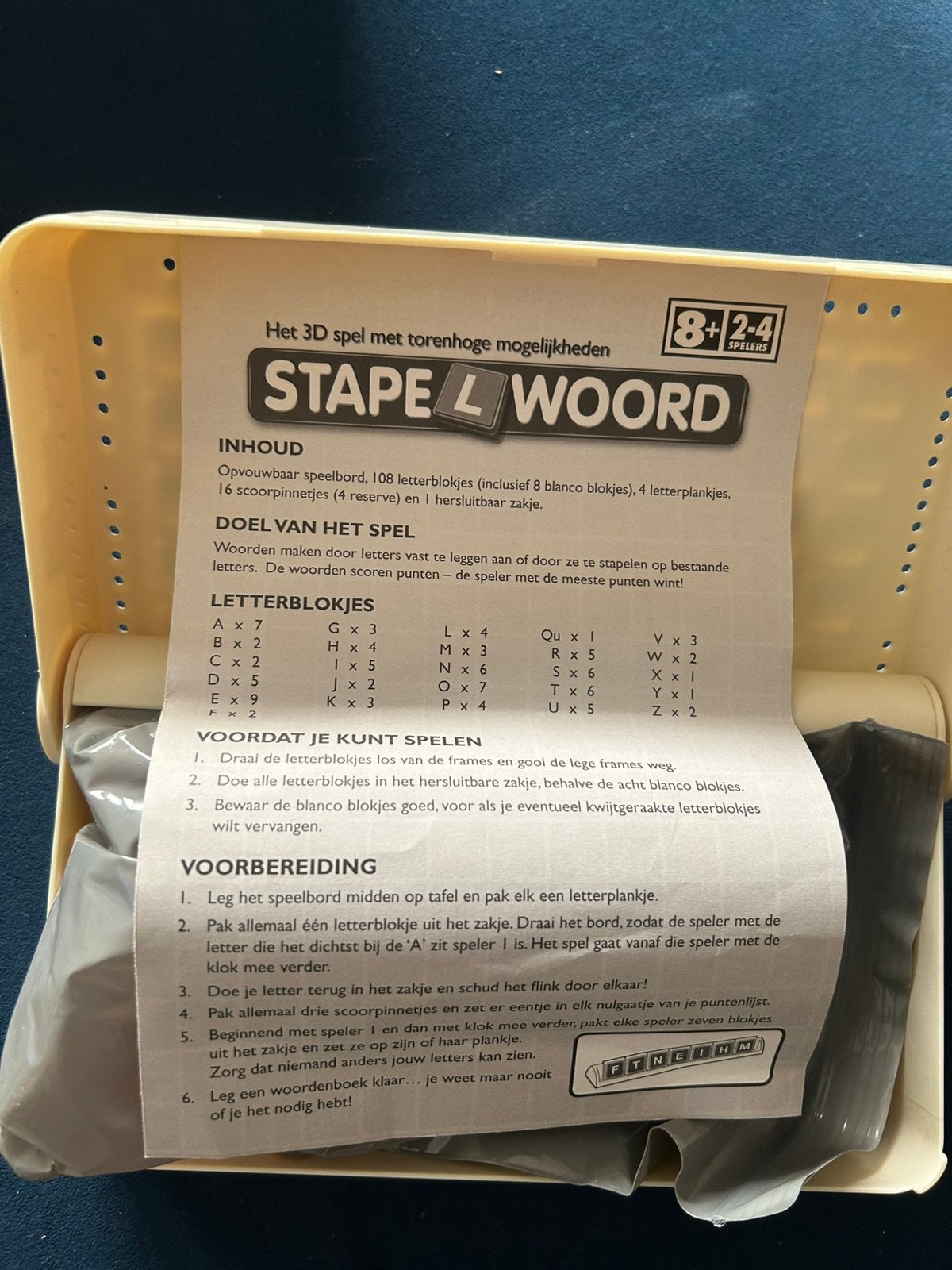 Gezelschapsspel Stapelwoord (inklapbaar), Hobby en Vrije tijd, Ophalen of Verzenden, Nieuw