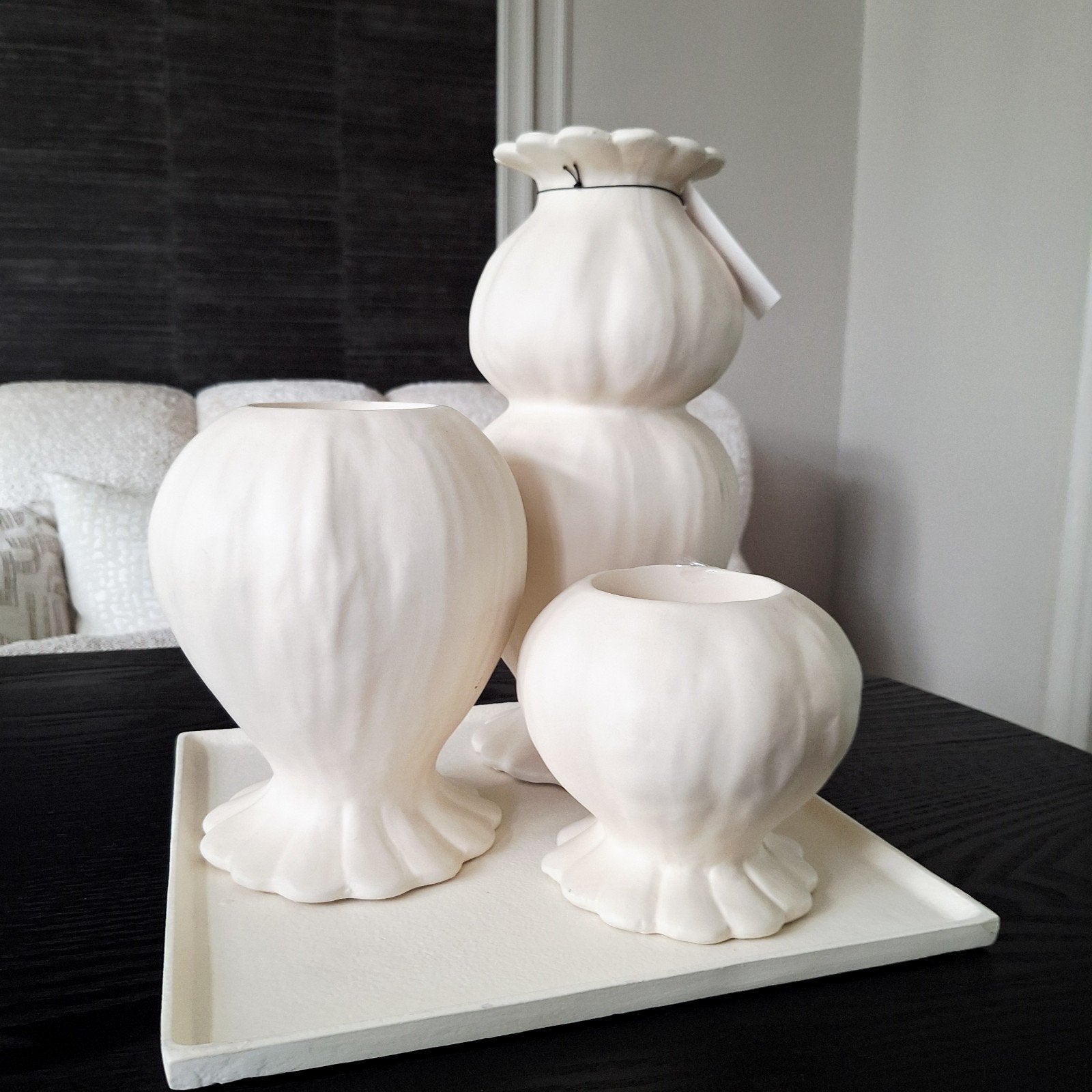prachtige set waxines Light en living creme licht beige, Beige, Ophalen of Verzenden, X, Kandelaar