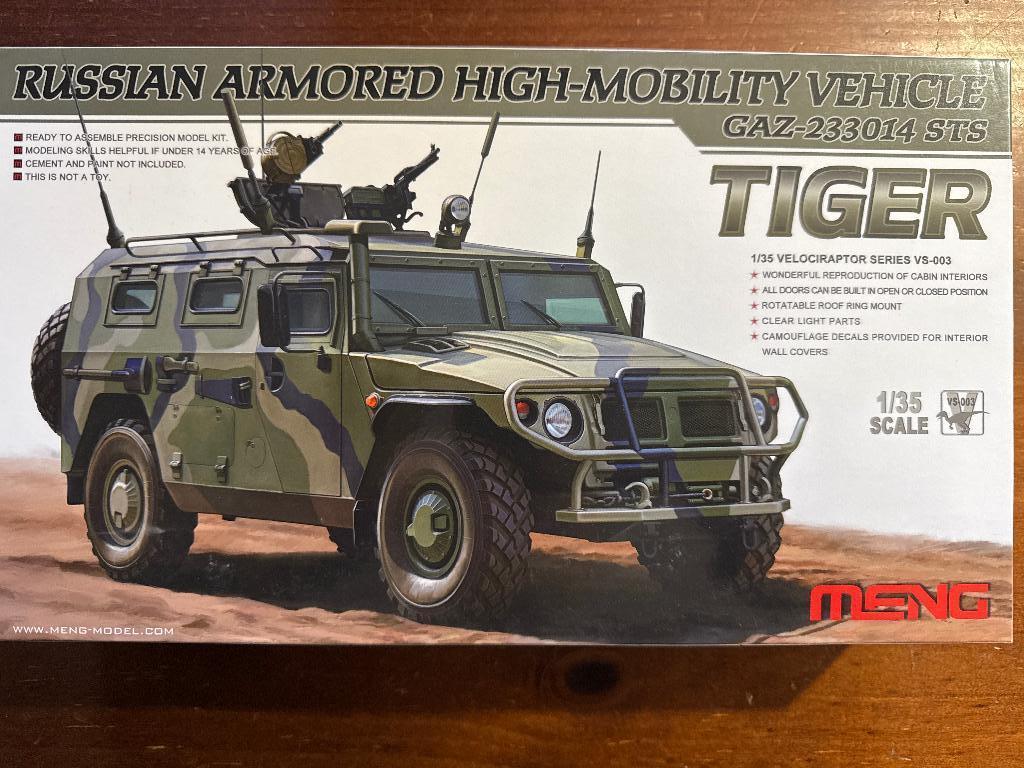 Meng 1/35 Tiger VS-003, Hobby en Vrije tijd, Modelbouw | Auto's en Voertuigen, Overige merken, Tank, 1:32 tot 1:50, Nieuw