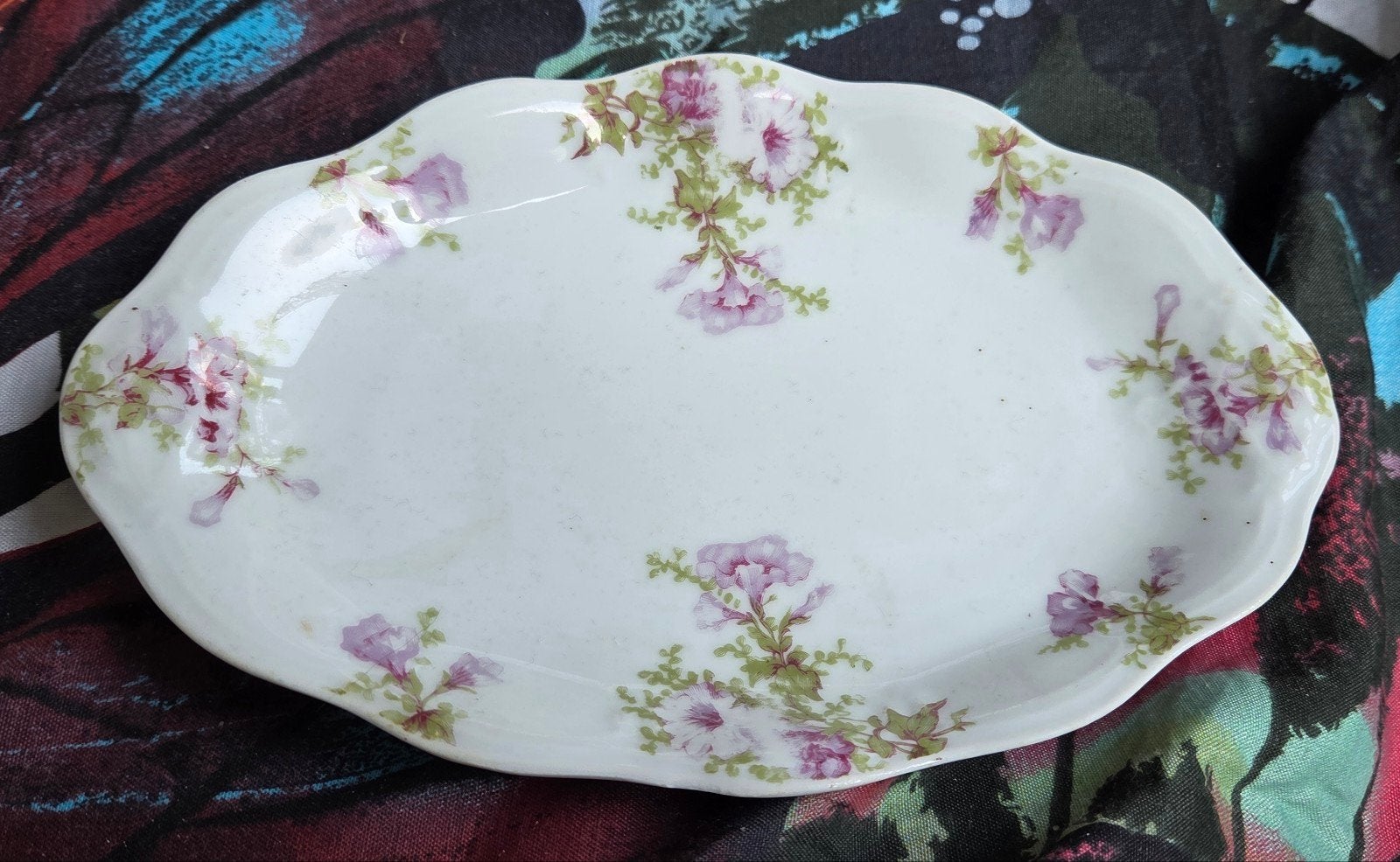 Antieke Mignon Z.S. & Co. Bavaria schaal, bloemmotief, 21,5, Ophalen of Verzenden
