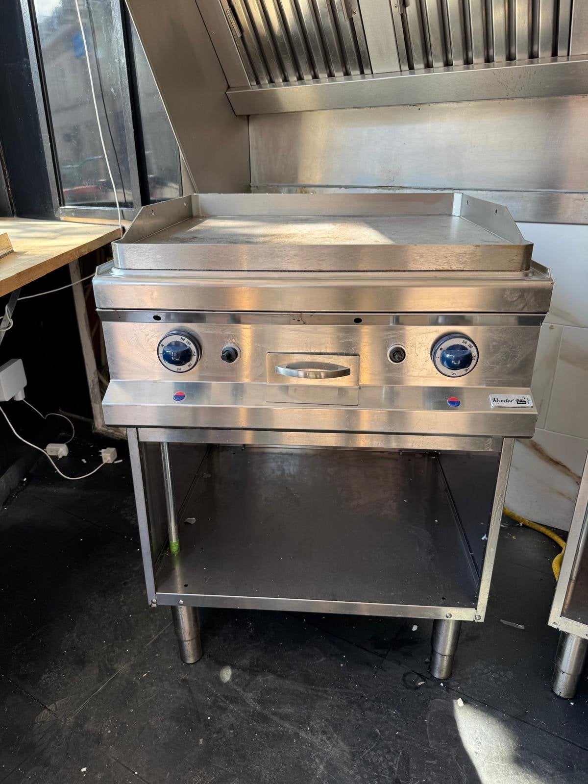 Roeder Bakplaat op Gas - Professionele Horeca Grill, Ophalen, Gebruikt, Fornuis, Frituur en Grillen