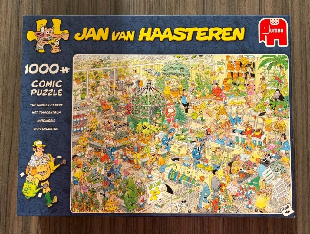 Jan van Haasteren - Het Tuincentrum - 1000 stukjes, Ophalen of Verzenden, 500 t/m 1500 stukjes, Zo goed als nieuw