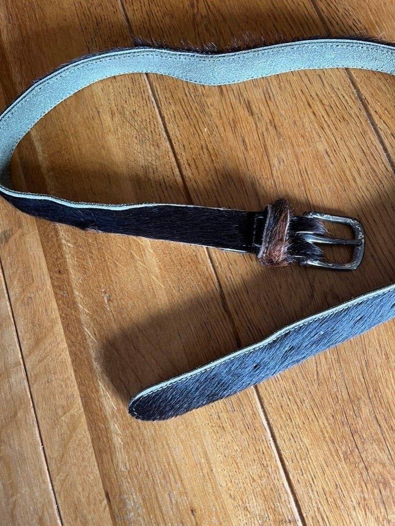 Donkerbruine leren Legend dierenhuid riem, maat S, Bruin, Verzenden, Echt leder, 90 tot 100 cm