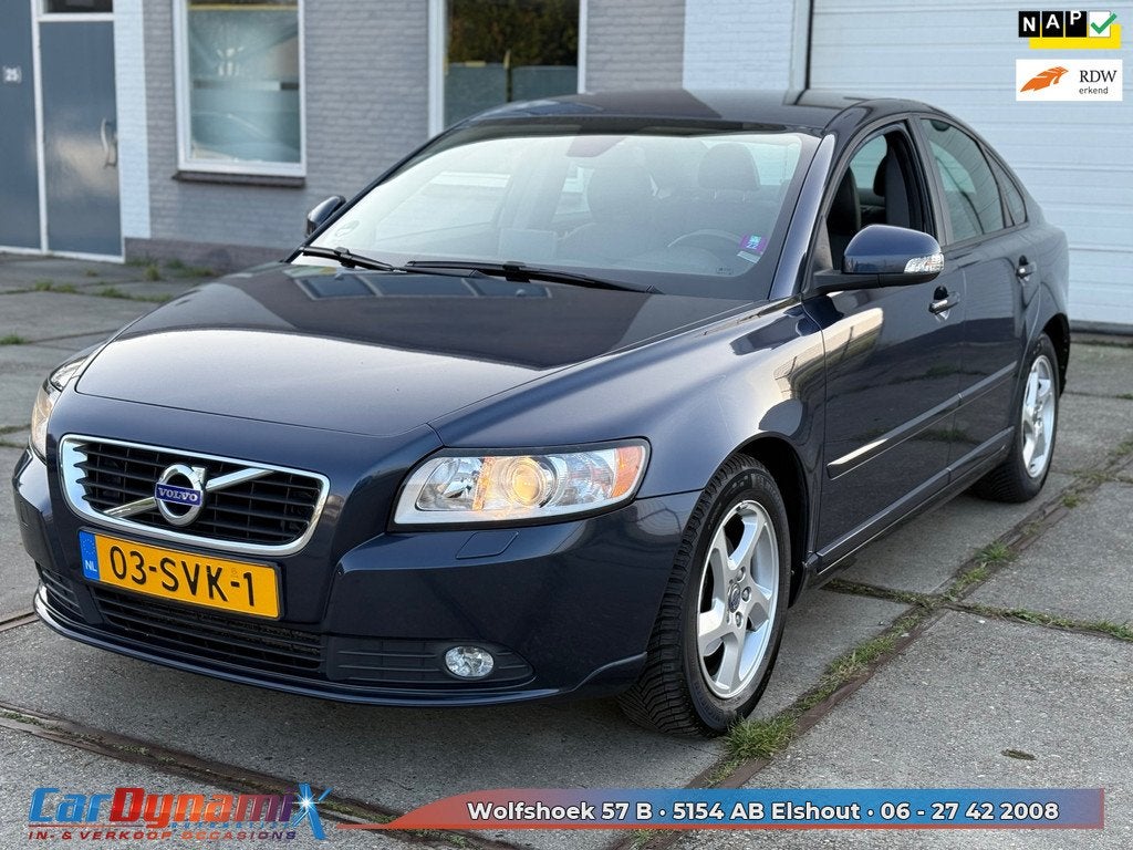 Volvo S40 1.6 D2 S/S Limited Edition | Navi | Stoelvw | Leer, Auto's, Volvo, Voorwielaandrijving, Euro 5, 4 cilinders, Blauw