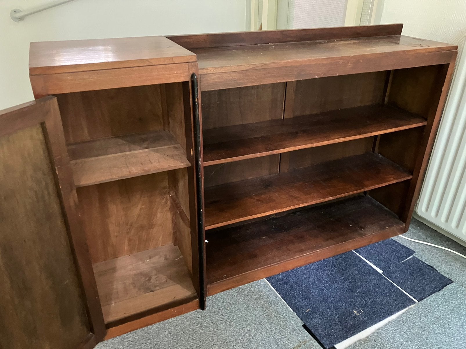 (Boeken)kast, Huis en Inrichting, Kasten | Dressoirs, Gebruikt, 100 tot 150 cm, Ophalen of Verzenden, Enigszins art deco.