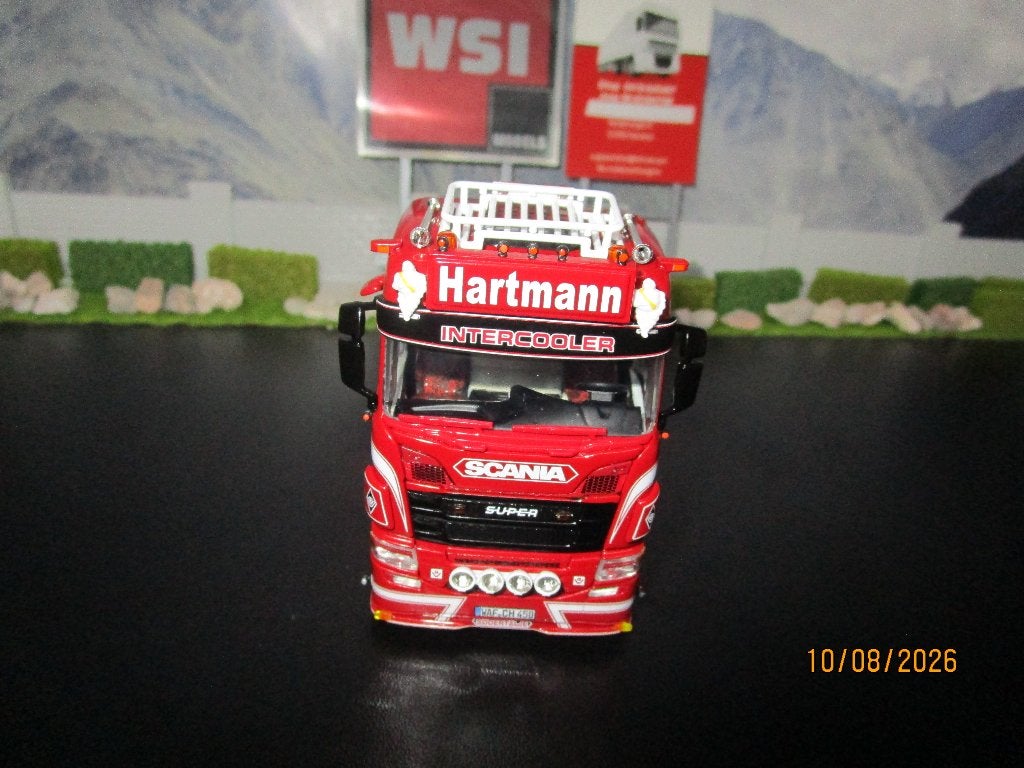 hartmann scania r normal cr20n 6x2 tag axle wsi 01-4730, Hobby en Vrije tijd, Ophalen of Verzenden, Nieuw, Bus of Vrachtwagen