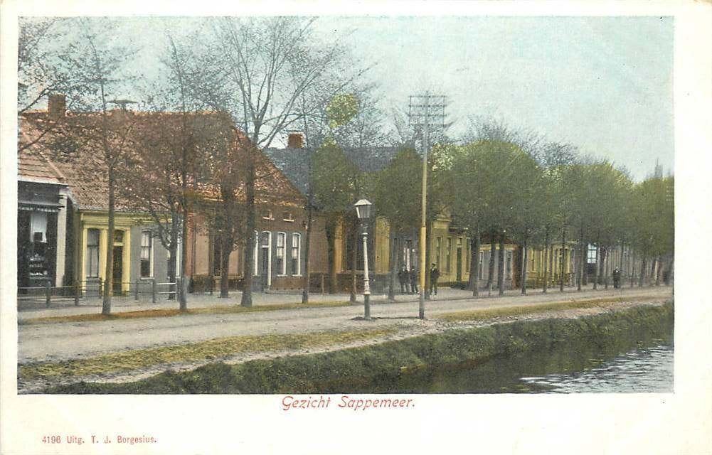 304-096-019 Sappemeer, Verzamelen, Ansichtkaarten | Nederland, Verzenden, Voor 1920, Groningen