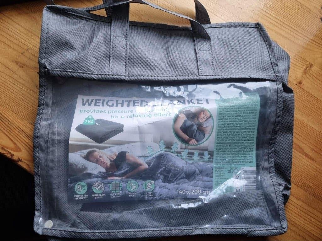 Zwaarte-deken / weighted blanket (7 kg; 140 x 200 cm), Ophalen of Verzenden, Zo goed als nieuw, Eenpersoons, Deken of Dekbed