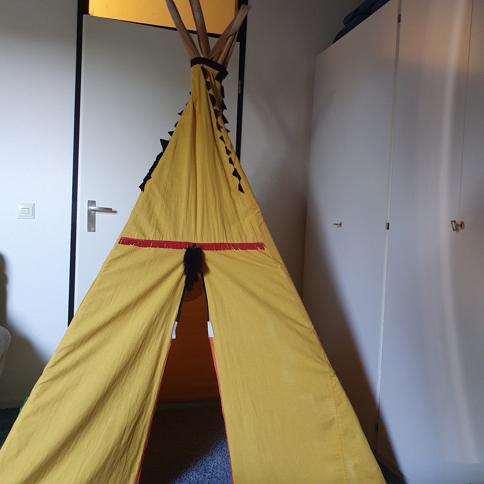 Speeltent, zelfgemaakt, Ophalen, Gebruikt