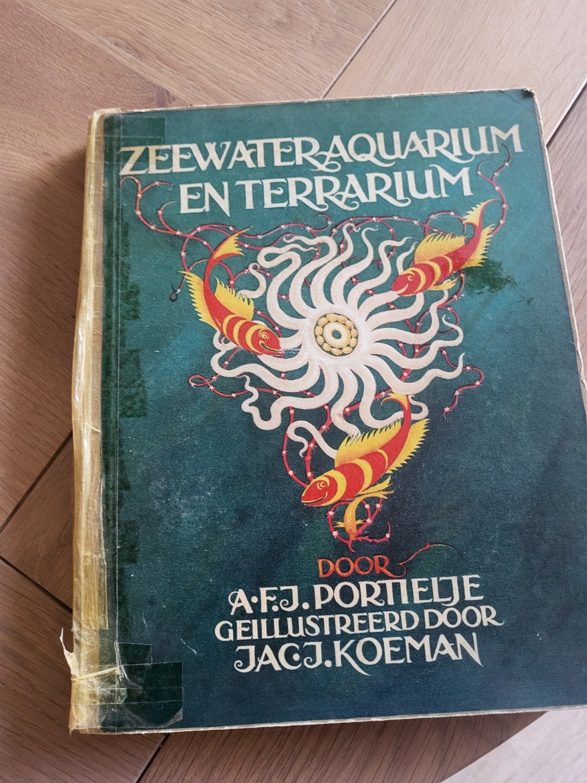 Vintage boeken: Cactussen en Zeewateraquarium en Terrarium, Boeken, Ophalen of Verzenden, Gelezen, Bloemen, Planten en Bomen, A.J.M. Laren, A.F.J. Portielje