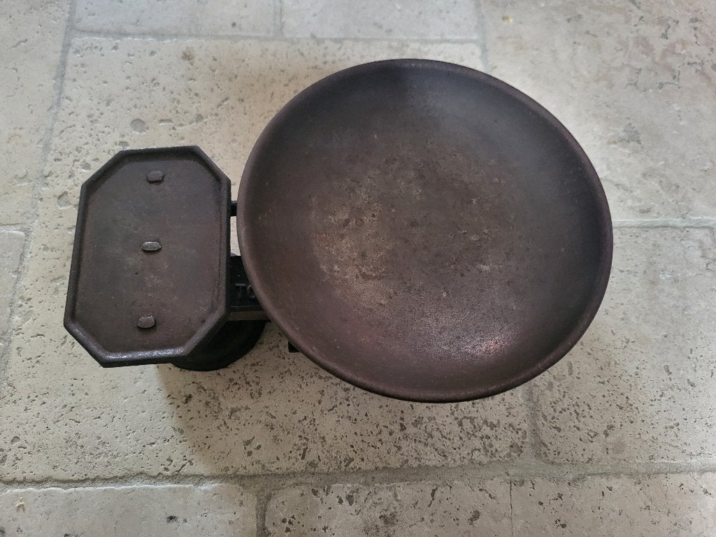 Antieke vintage weegschaal, Witgoed en Apparatuur, Weegschalen, Ophalen, Analoog, Overige typen, 500 gram of grover