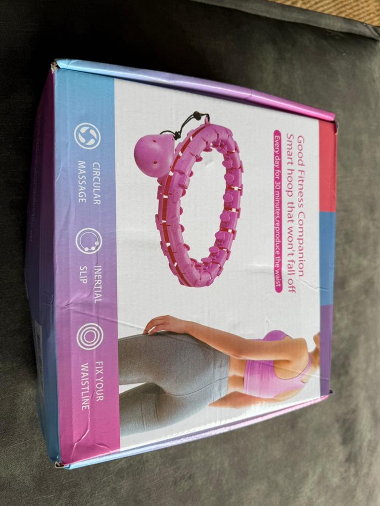 Hoelahoep roze fitness, Sport en Fitness, Ophalen of Verzenden, Zo goed als nieuw