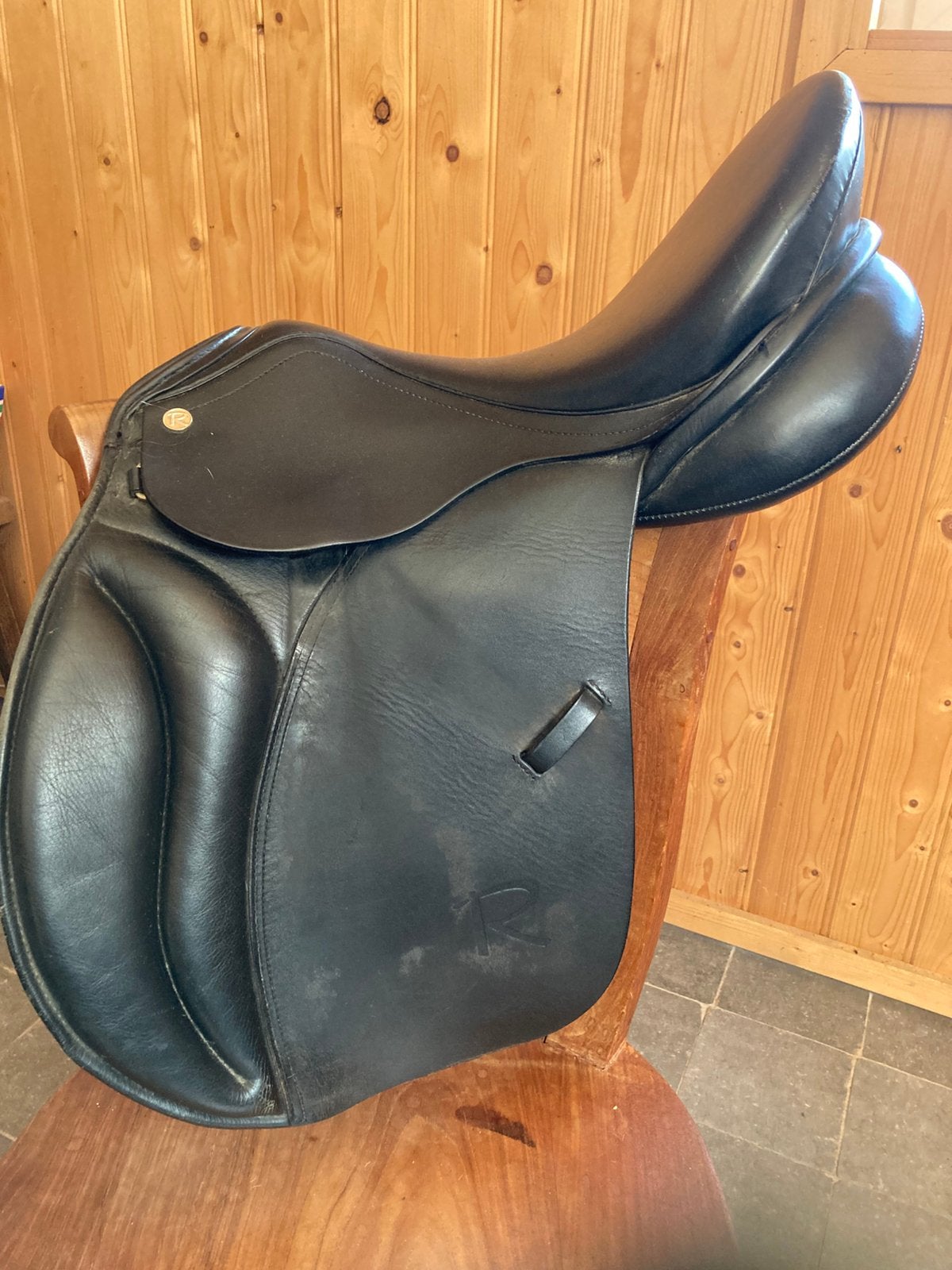 Veelzijdigheidzadel. Zwart. Rossner. 17 inch Ponyzadel., Ophalen, Gebruikt, Rossner, Pony