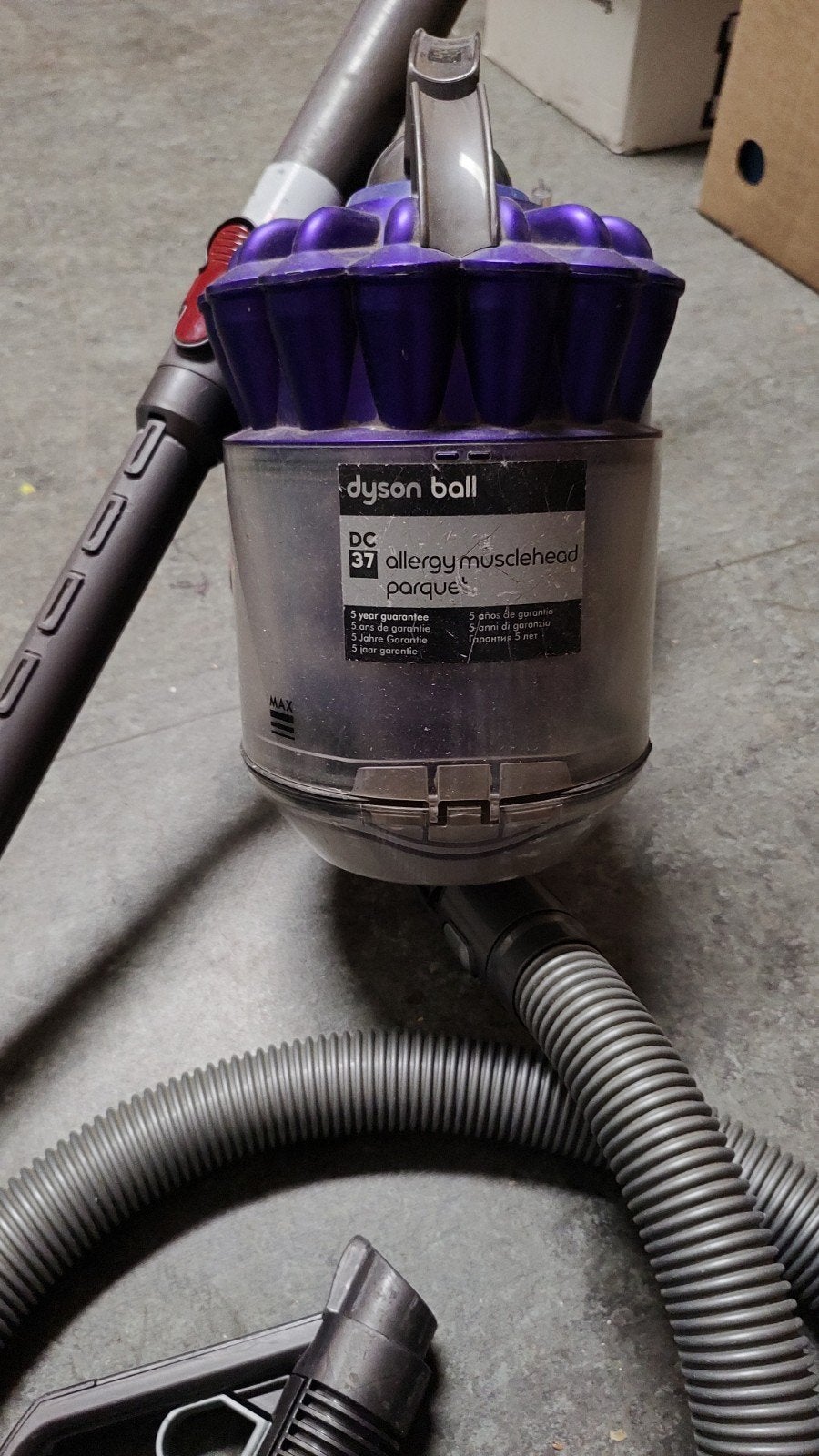 Dyson Ball DC37 Allergy Musclehead Parquet stofzuiger, Witgoed en Apparatuur, Gebruikt, Geschikt voor harde vloeren, Ophalen of Verzenden