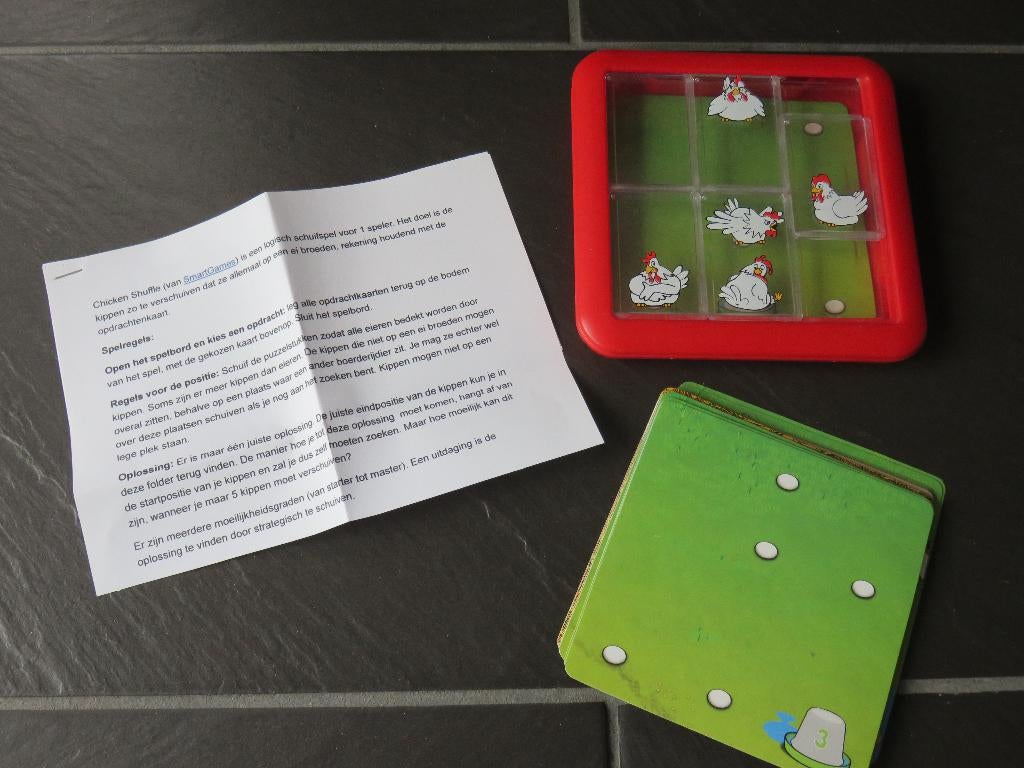 Smart games chicken shuffle denkspel vanaf 6 jaar, Ophalen of Verzenden, Minder dan 500 stukjes, Gebruikt, Rubik's of 3D-puzzel