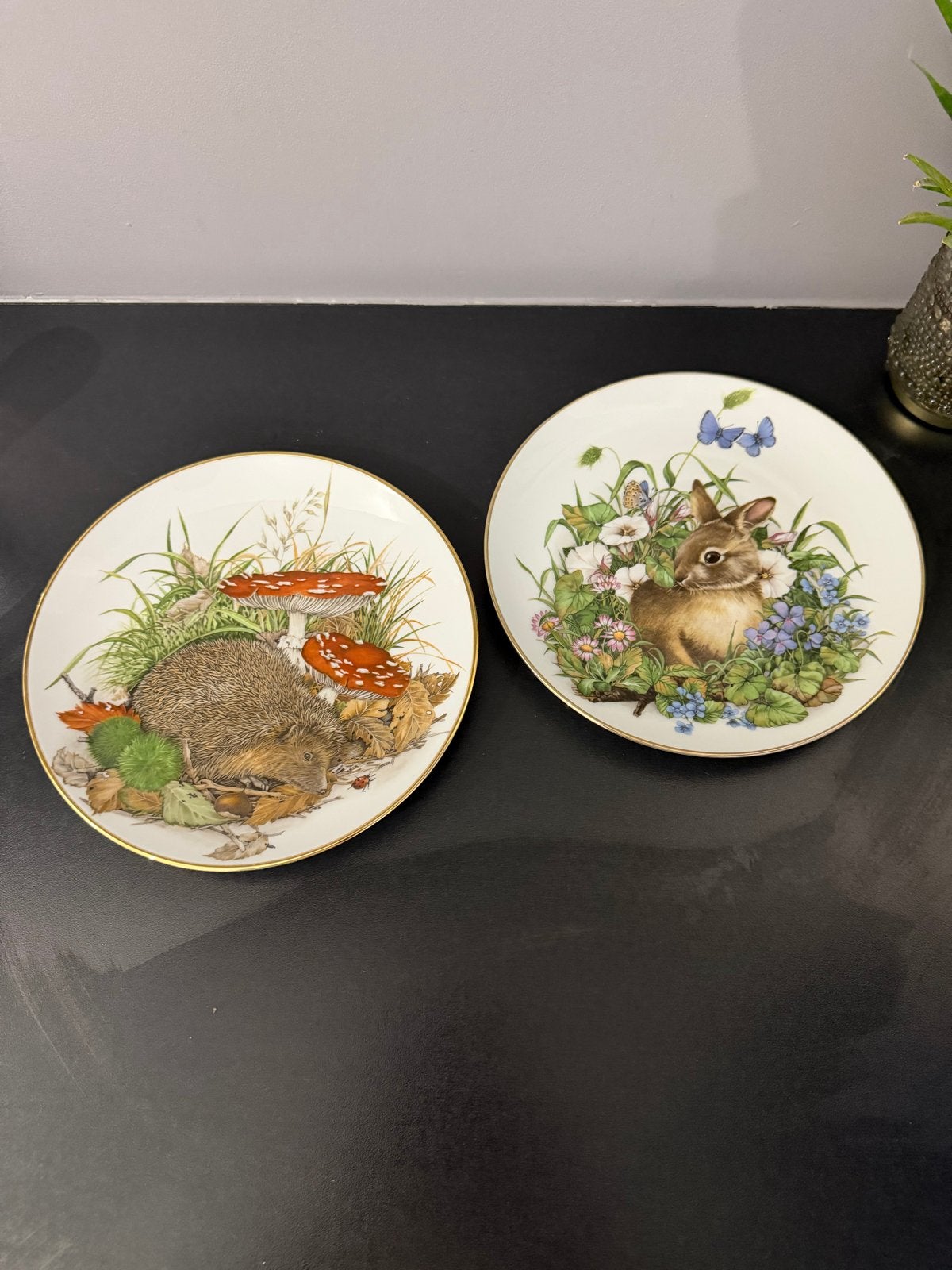 Royal Schwabap Wandborden - Natuur- en Dierenserie 1984/1985, 19 cm, Meerkleurig, Ophalen of Verzenden, Zo goed als nieuw