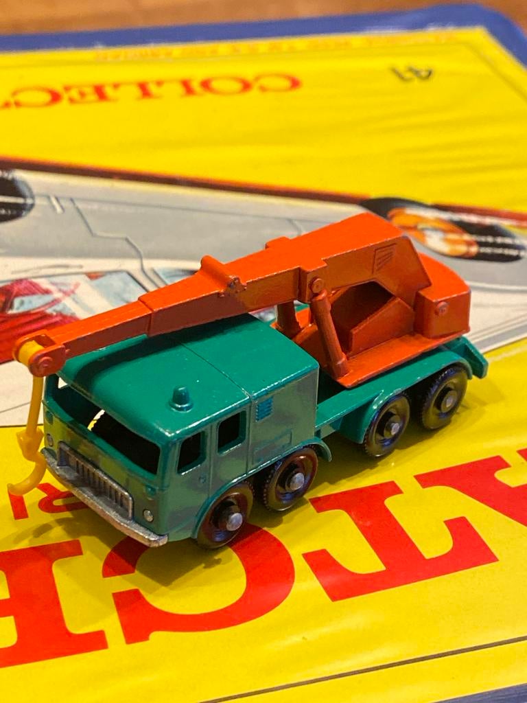 Lesney Matchbox Kraanwagen nr 60 8 wheel crane, Ophalen of Verzenden, Zo goed als nieuw, Bus of Vrachtwagen