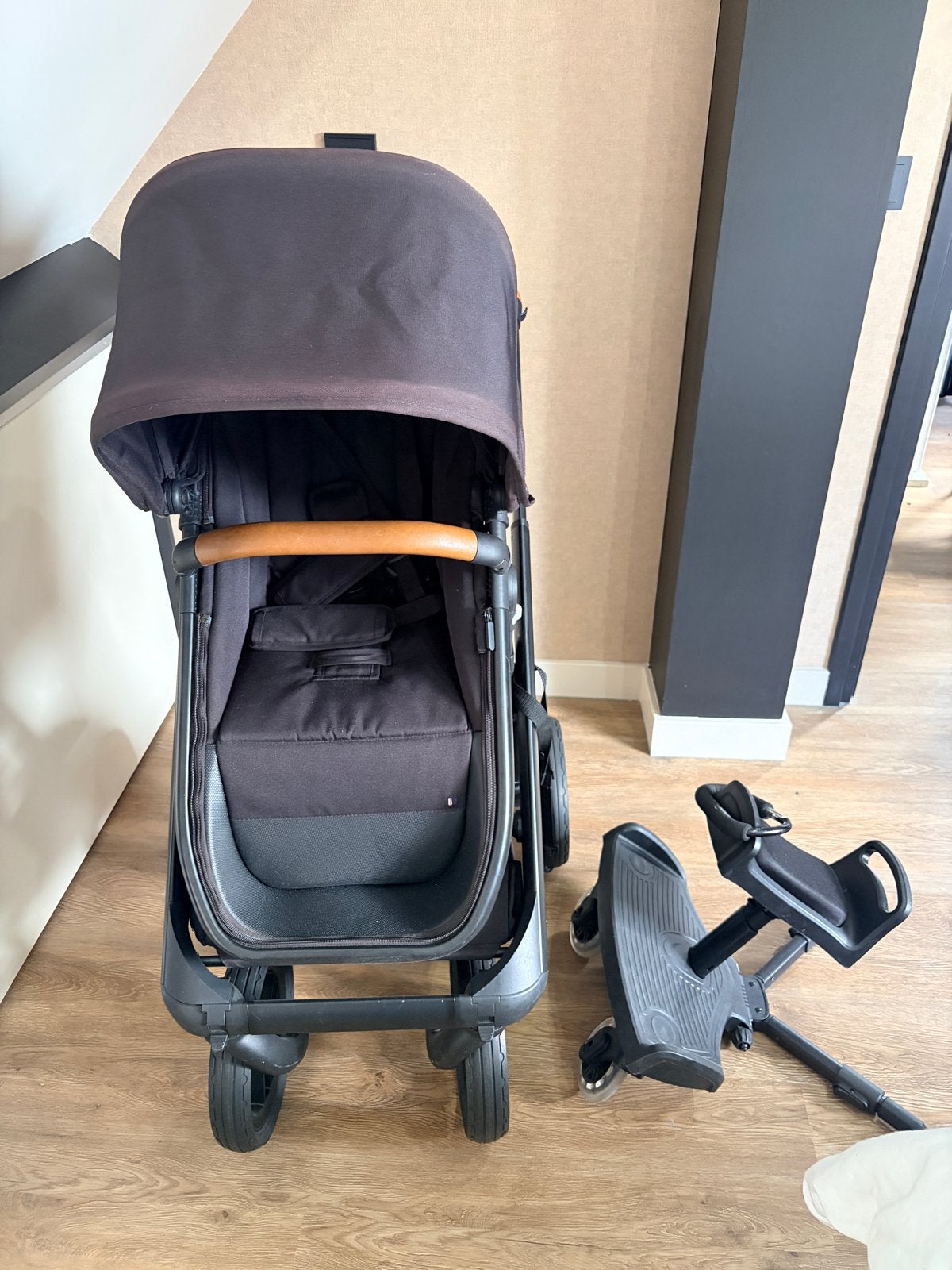 Dubatti One Kinderwagen 2-in-1 met wieg, zitje en accessoire, Gebruikt, Luchtbanden, Combiwagen, Ophalen