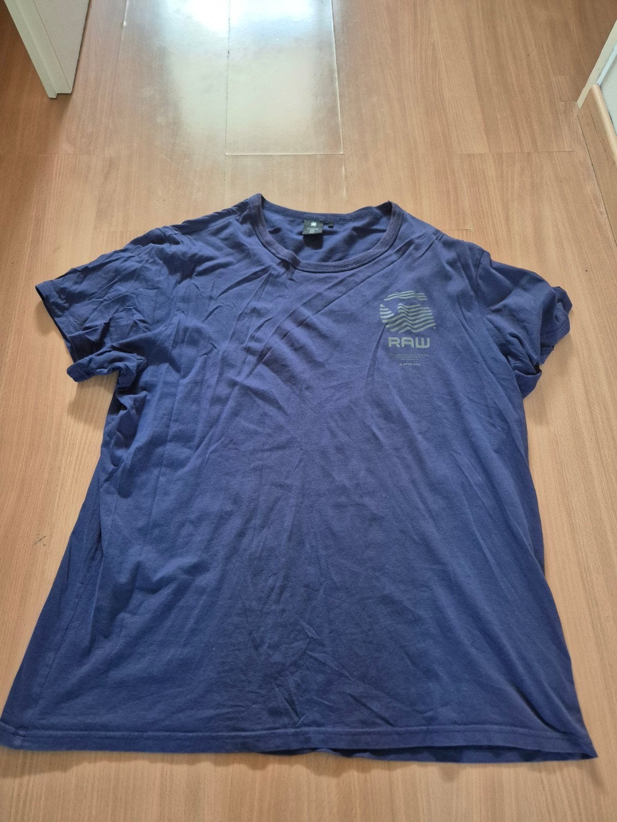 G-Star Raw T-shirt XXL - Donkerblauw met logo, Kleding | Heren, T-shirts, G-Star Raw, Blauw, Overige maten, Ophalen of Verzenden