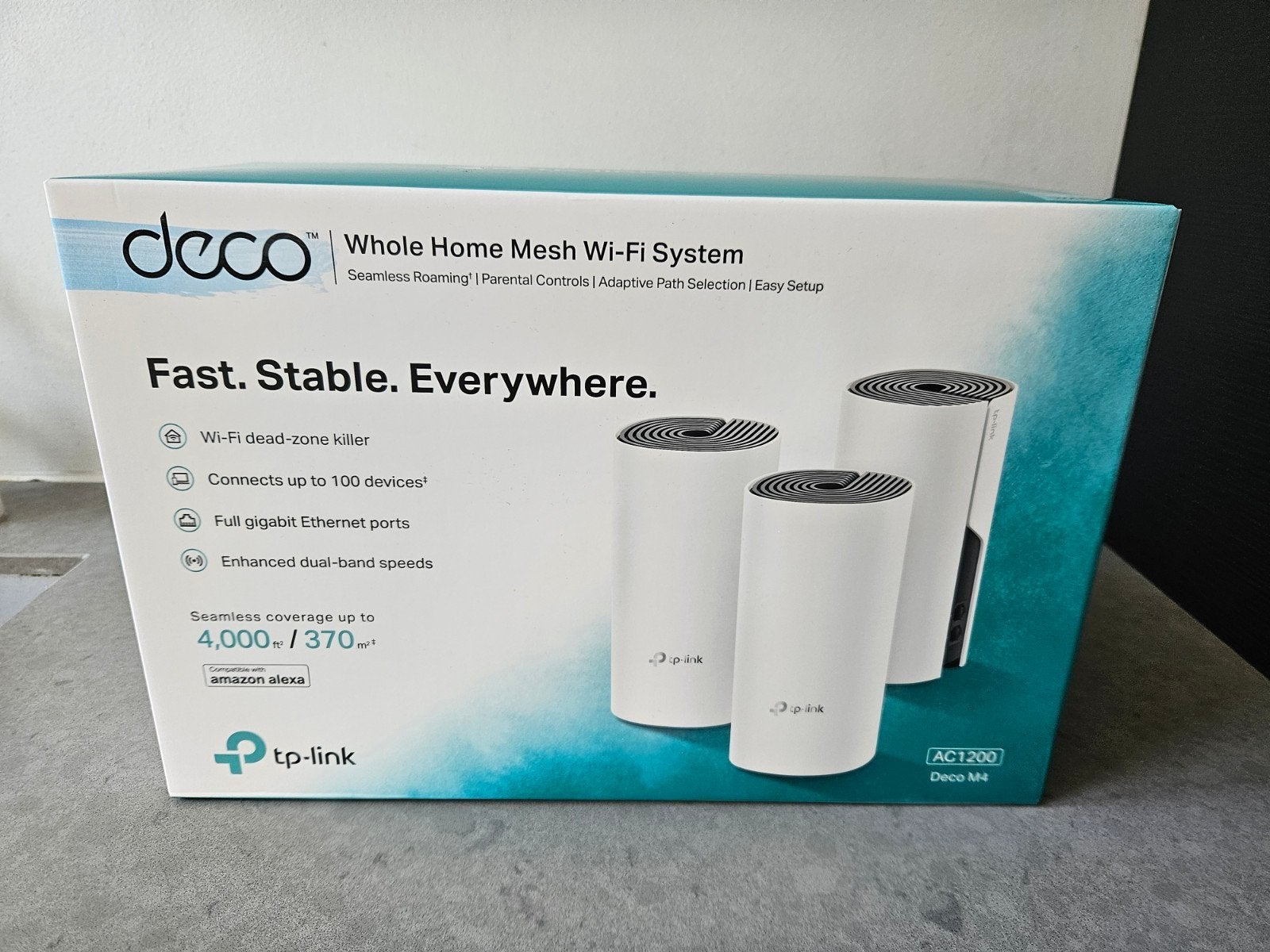 TP-Link Deco M4 AC1200 Whole Home Mesh Wi-Fi Systeem (3-pck), Ophalen, Nieuw, TP-Link