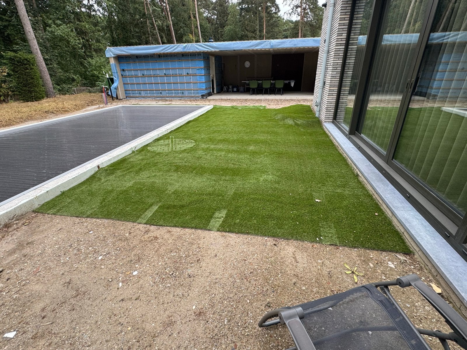 Kunstgrasmat 8x4m - Zo goed als nieuw, Ophalen of Verzenden, Zo goed als nieuw, 20 m² of meer, Kunstgras