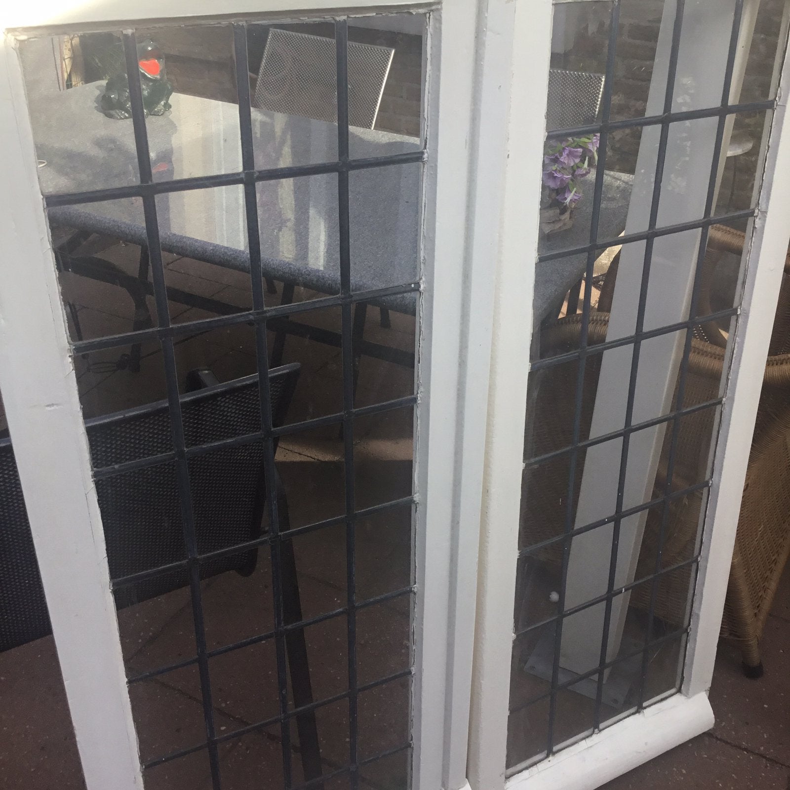 Glas in lood ramen 135 cm bij 56 cm, Ophalen, Gebruikt, Overige typen