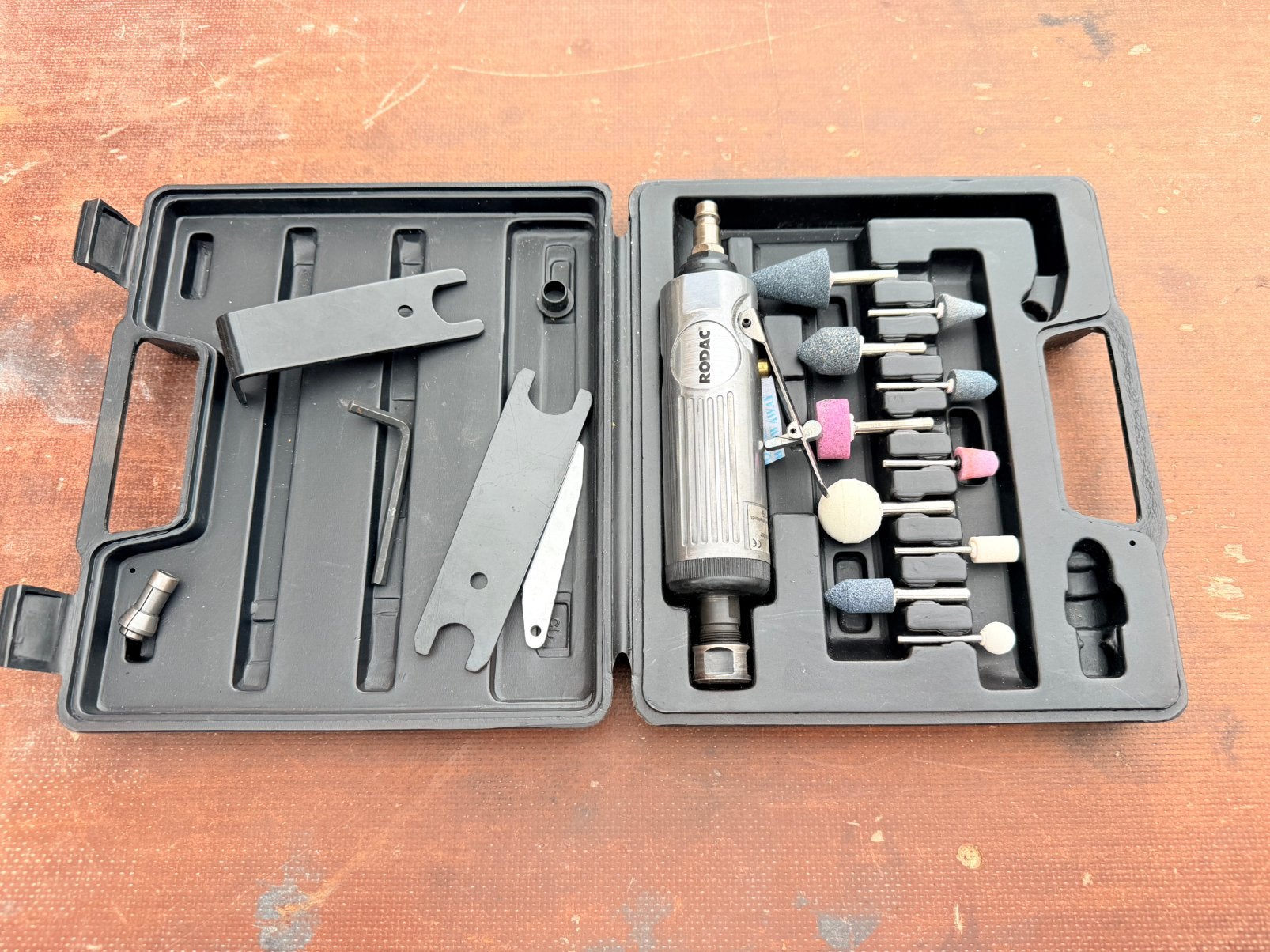 • Professionele RODAC Pneumatische Stiftslijper Set., Ophalen, Minder dan 700 watt, Haakse handslijpmachine