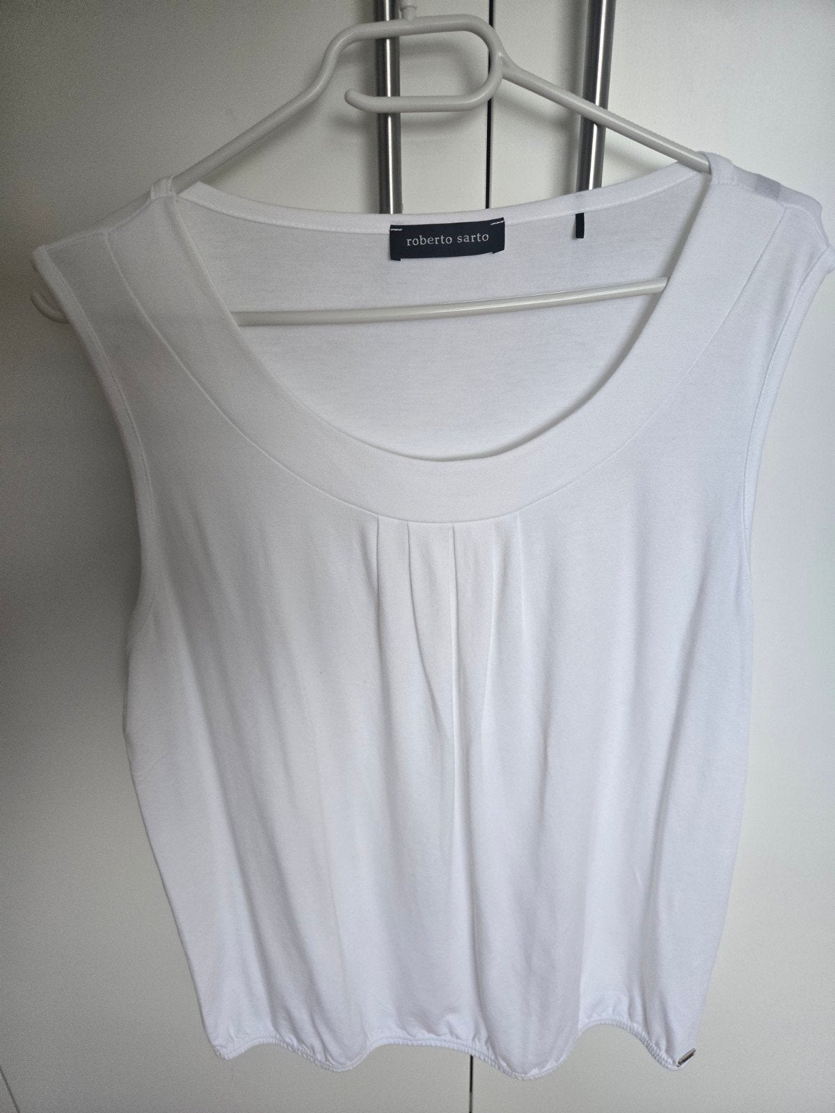 Witte top Roberto Sarto, Wit, Maat 42/44 (L), Ophalen of Verzenden, Zo goed als nieuw