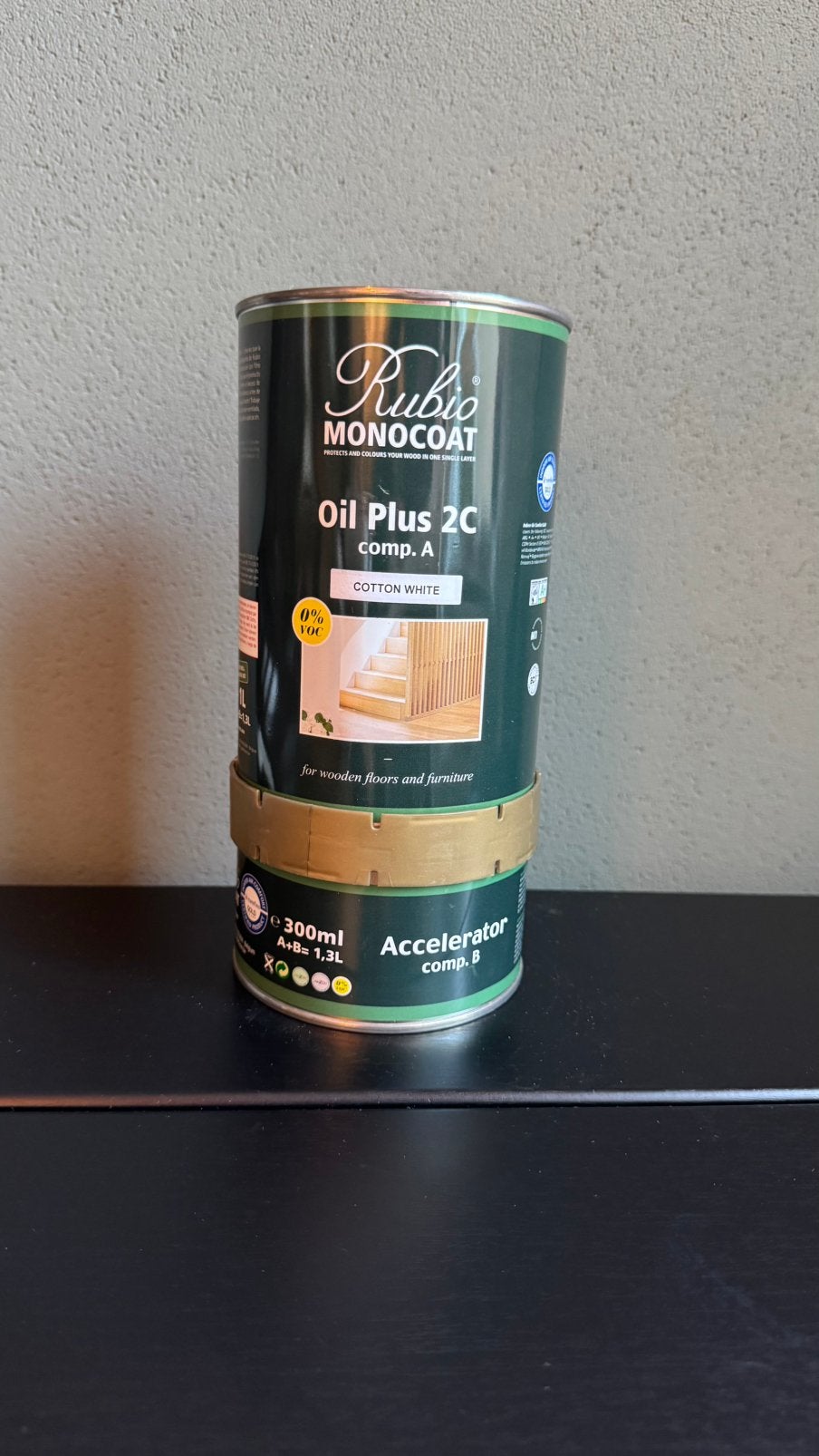 Rubio Monocoat oil white cotton, Minder dan 5 liter, Ophalen of Verzenden, Nieuw, Wit